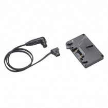 A/B Gold Mount Battery Bracket with P-Tap to 3-pin XLR cable
