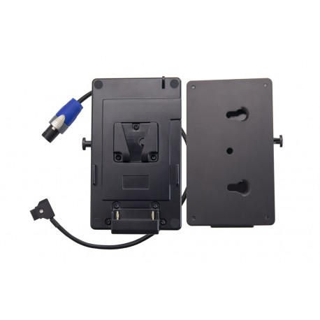 V-Mount Battery Plate with Quick Release Fitting DC Cable D-tap to NL2FX 50cm