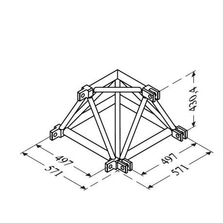 Angle 2D Structure Alu 500 Triangulaire