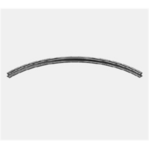 RAIL H50 CURVED 90° rayon 270cm SILVER