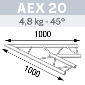 ANGLE 45° POUR ÉCHELLE PLATE 290