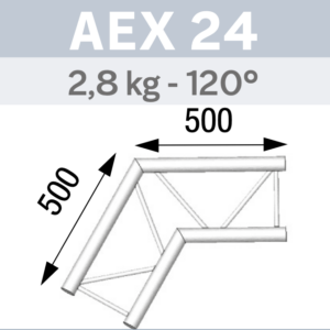 ANGLE 120° POUR ÉCHELLE PLATE 290