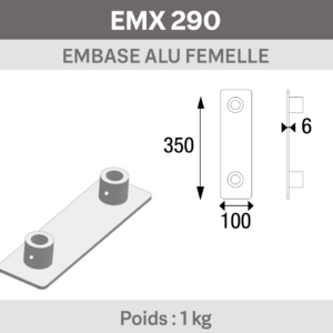 EMBASE ALU POUR EX290