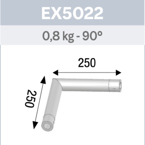 ANGLE 2D MONOTUBE 50X2 0m25 x 0m25
